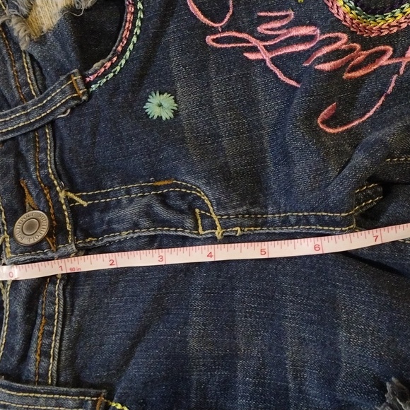South Pole vintage embroidered junior size 3x26”L  jean cuffed - Picture 8 of 14
